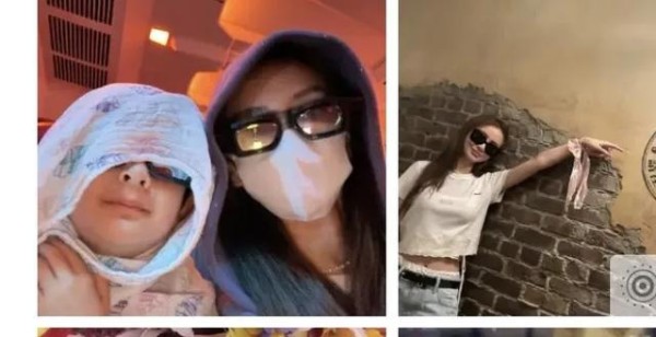 baby杨颖五一晒娃，小海绵露半张脸超像黄晓明，Baby造型美绝了
