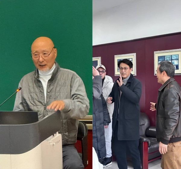 71岁陈佩斯中戏讲课，靳东现身低调求学，现场过道挤满人！