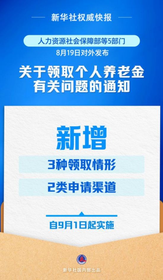 再优化！个人养老金领取情形调整9月1日起实施