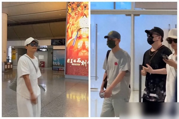 张鹤伦、孟鹤堂深夜录综艺，在重庆江边被偶遇，照片被网友晒出