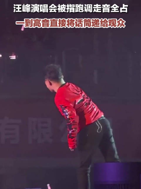 汪峰演唱会被指跑调走音全占
