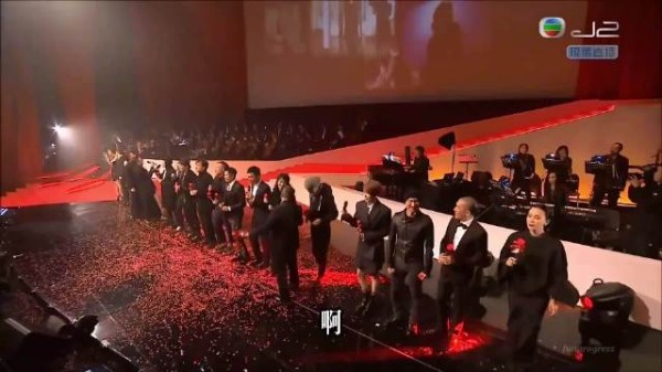 香港乐坛巨星齐聚，蔡一杰刘德华陈奕迅等众星云集