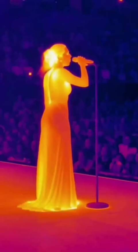 我不相信这是热像仪捕捉到的画面