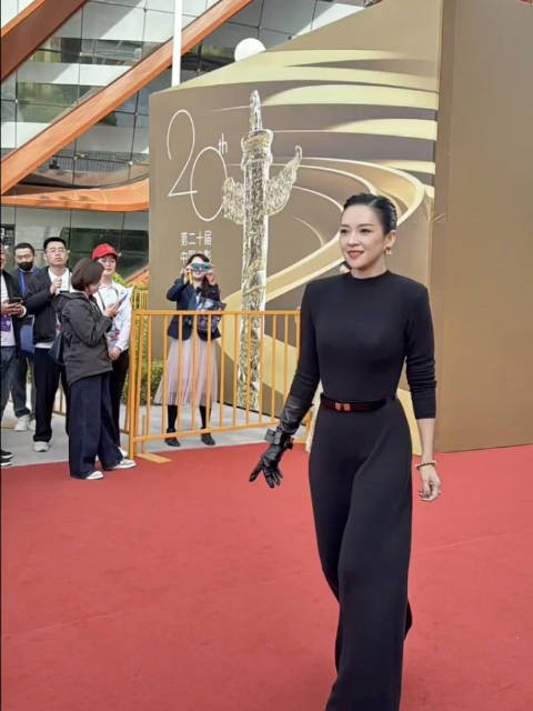 章子怡之前华表奖的红毯,这个体态真绝