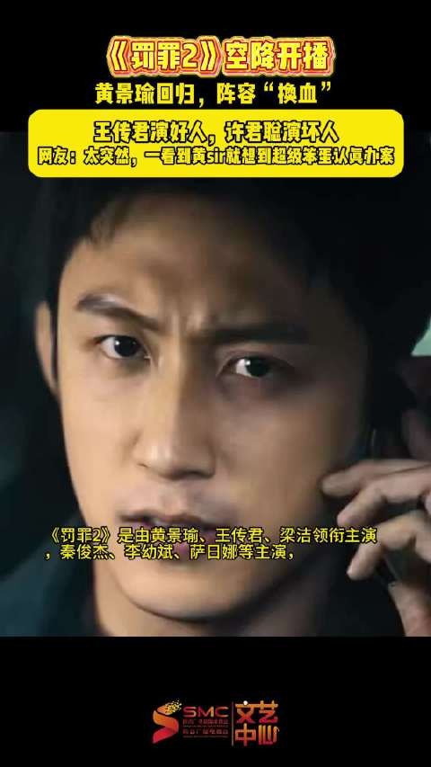 黄景瑜王传君梁洁主演《罚罪2》昨晚空降开播