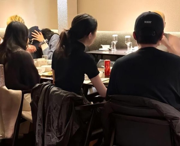 李嫣和朋友聚餐:穿短袖扎马尾特别自信,背影超像王菲