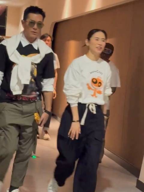 路演到番禺万达的古天乐和宣萱