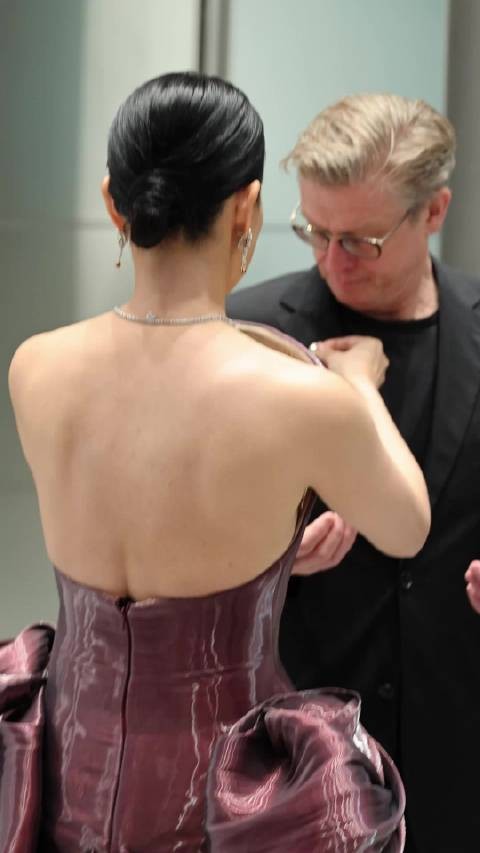 连女神胡杏儿都难以驾驭的盔甲式礼服，台前风光的明星们其实也不容易啊！