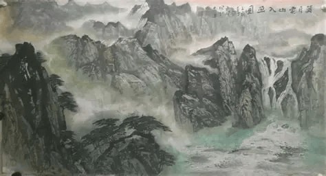 吕文扬绘画大师以漆画工艺焕新传统山水意境表达