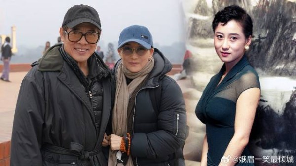 李连杰利智合体秀恩爱，62岁利智自然老去，赚20亿也不懂得享受