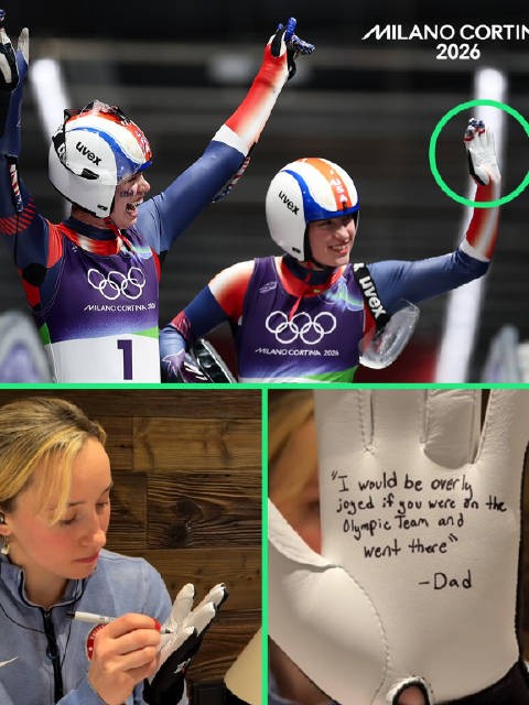 美国选手手套写父亲遗言出战冬奥