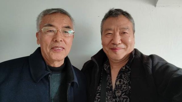 北京凯歌与书法家李继昌合影