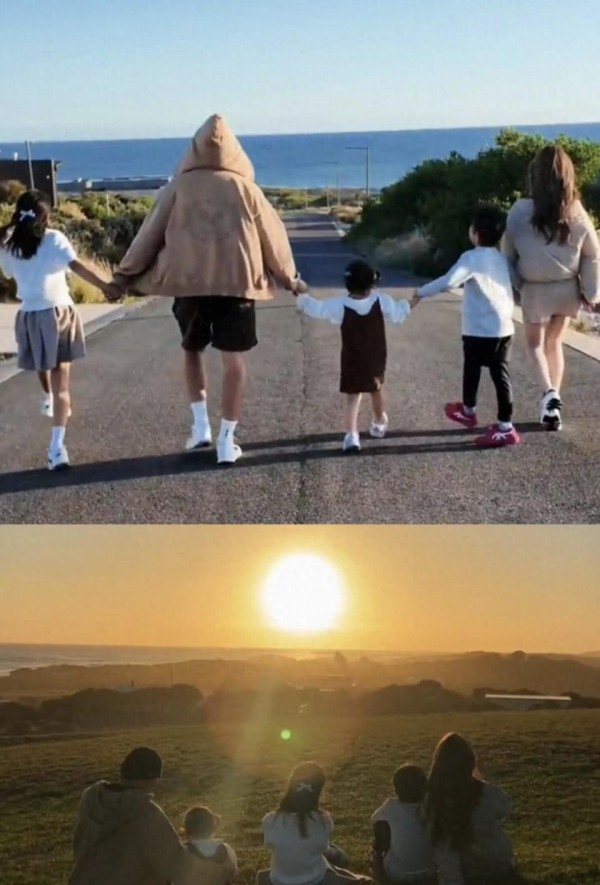 周杰伦昆凌双人共创爆甜！一家五口背影刷屏，这才是顶流的幸福