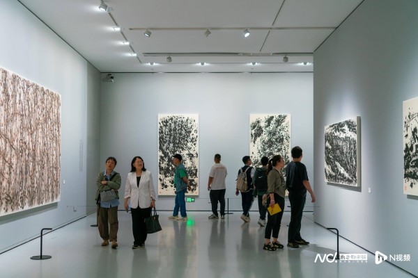 在黑白世界里追问山水精神：崔振宽艺术巡展广州站开幕