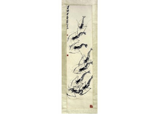 齐白石《八虾图》:没人比他更懂画虾
