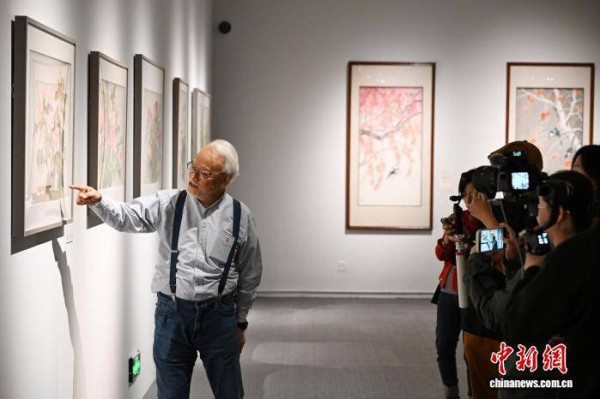 美籍华人艺术家刘墉在中国国家博物馆举办作品展