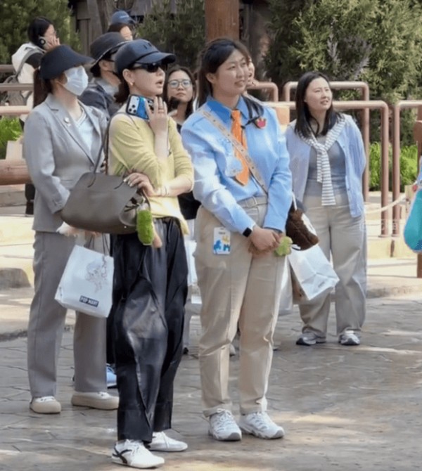 戚薇带儿子逛游乐园，3岁Seven五官神似妈妈