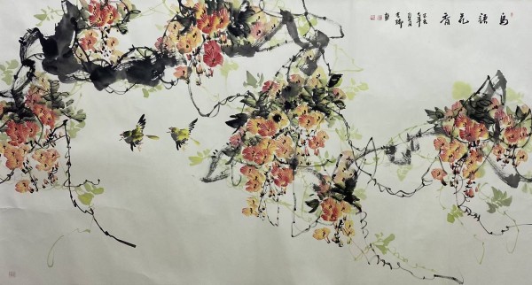 14号 鸟语花香 2019年 180-100Cm.jpg