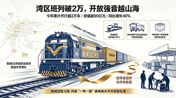 湾区班列破2万，开放强音越山海