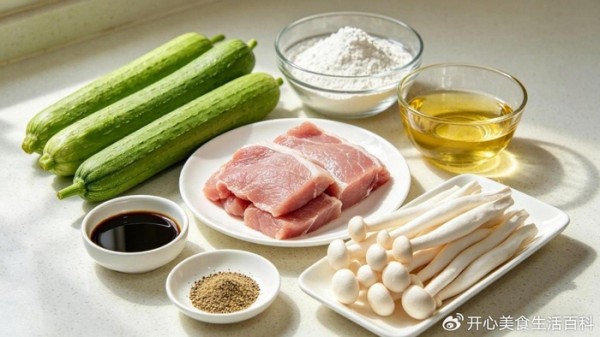 5分钟搞定丝瓜肉片汤,清淡解腻,老人小孩都爱喝