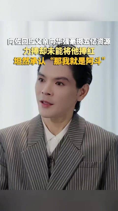 向太自曝花五亿没捧红向佐的原因