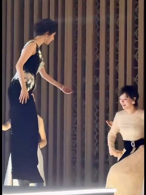 杨幂白玉兰奖晚宴搀扶孙俪杨紫