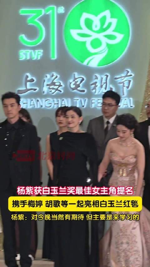 杨紫说对白玉兰当然有期待了