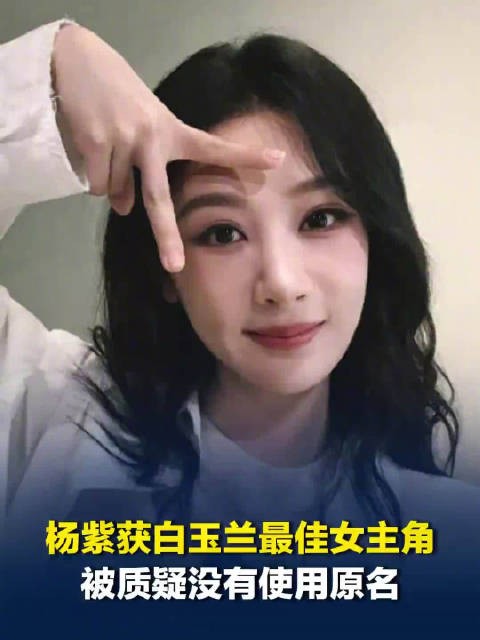 杨紫被质疑未使用原名纯属误解