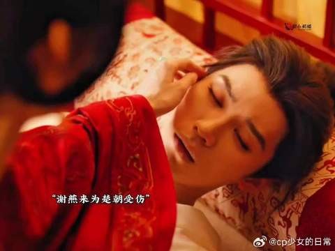 谢燕来为楚朝受伤,朝朝内疚心疼,谢燕来给朝朝挽发动作真的好纯爱啊