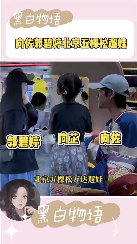 网友在北京五棵松偶遇向佐郭碧婷遛娃……!向芷