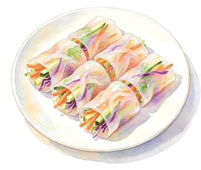 小暑:海蜇蔬菜卷 消暑三伏天(食愈24节气)