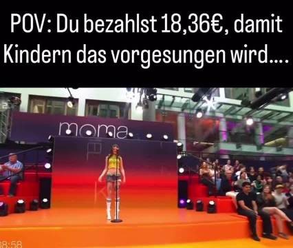 德国女歌手节目中辱骂足球男引争议