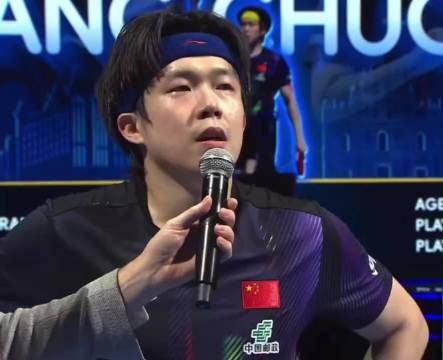 王楚钦获赞男女队最累榜样