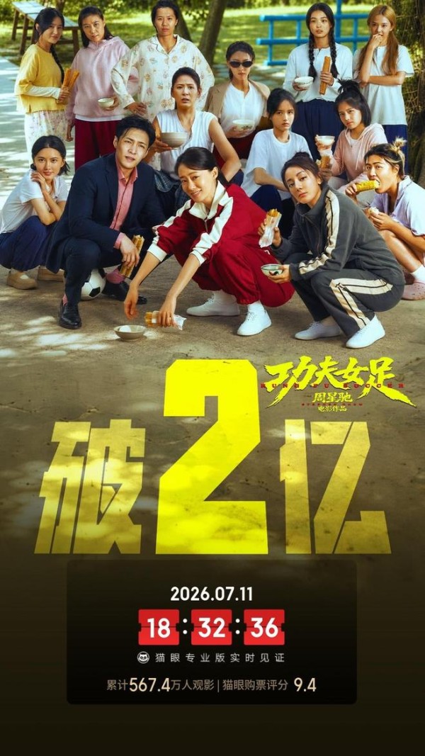 首日狂揽2亿,《功夫女足》票房狂飙,口碑却直接撕裂两半!