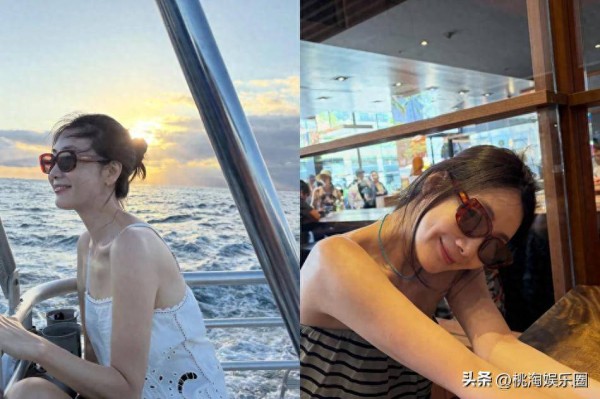 51岁崔智友秀紧致美背！无滤镜零赘肉，6岁女儿遗传优越比例