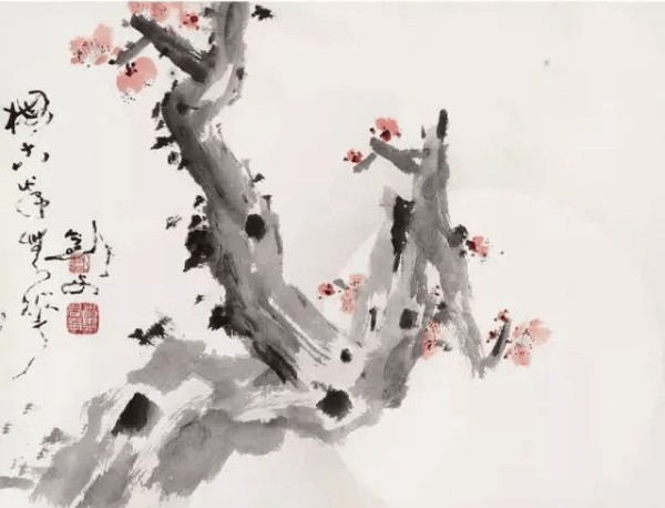 高剑父写梅,苍劲奇绝