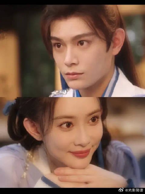 少年耳尖泛红，少女眼底含光