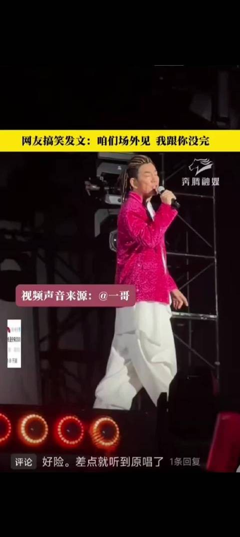 网友偶遇唐老鸭现身演唱会现场