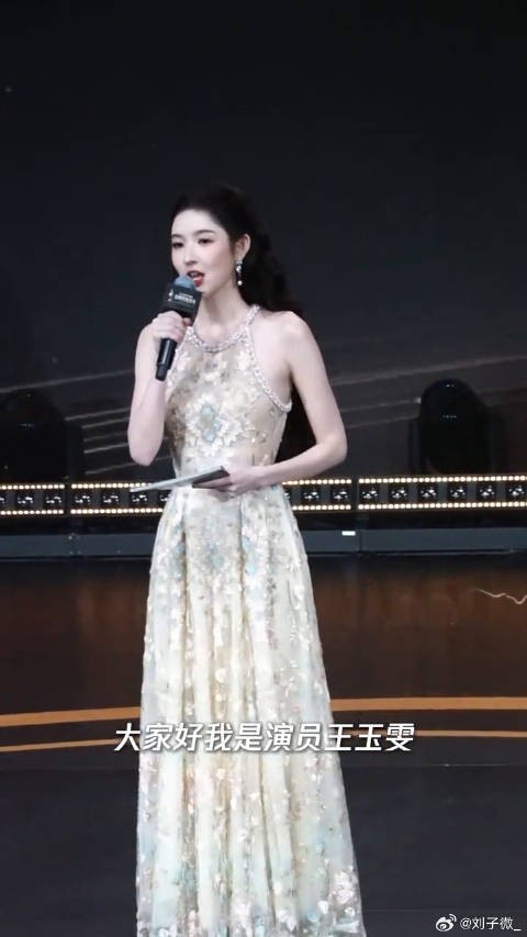 今天的主持人王玉雯真的太美了 金鹅荣誉 王玉雯