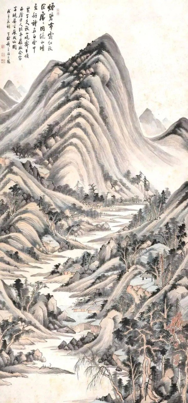远宗董源,近师董其昌,吴中望族吴子深