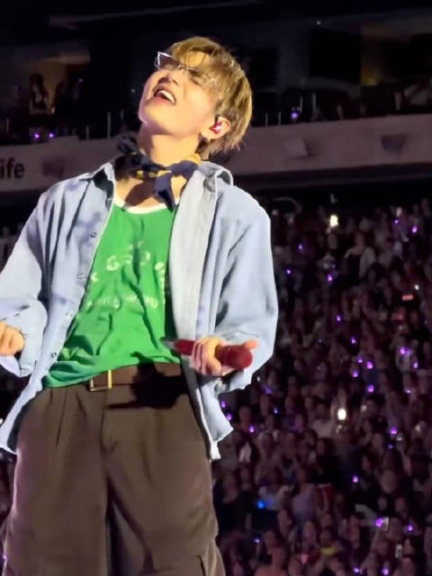 金泰亨kpop永一 260802 | BTS东卢瑟福演唱会Day1 可恶 被这只小猫装到了