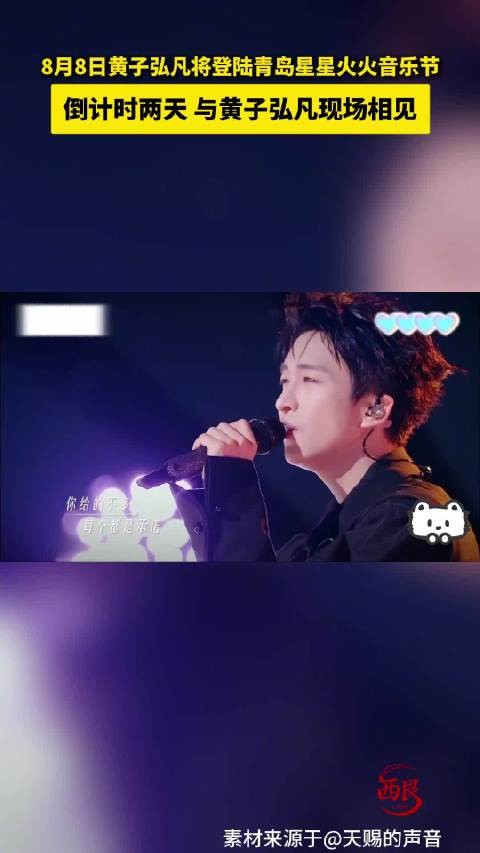 黄子弘凡青岛星星火火音乐节现场见