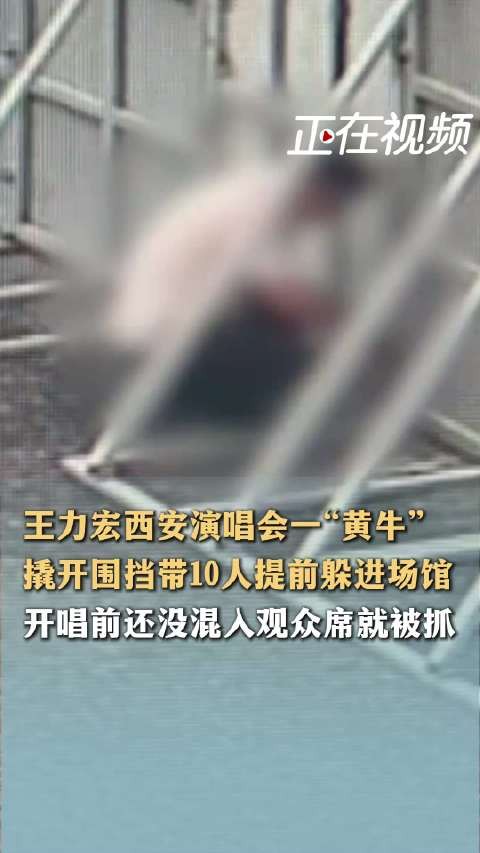 黄牛破坏围挡带十人藏场馆逃票被抓