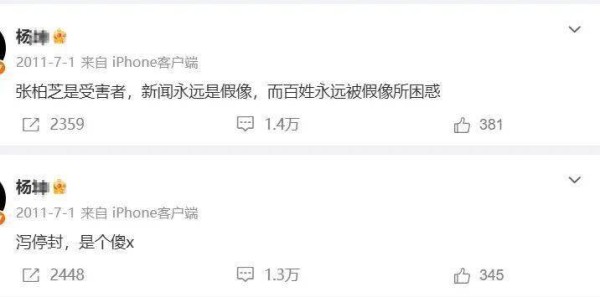 杨坤和张柏芝的瓜,太炸了!