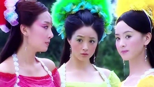 我天!以前的神话剧也太会拍了吧~ 欢天喜地七仙女凡间造型