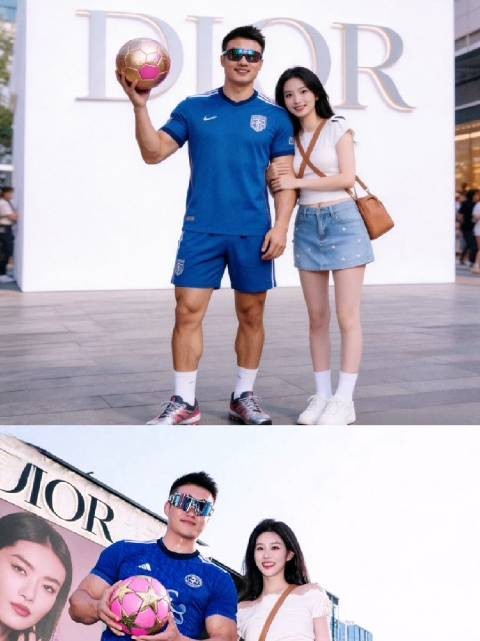 你们还在等, 正国级标配足球宝贝已经合上影了