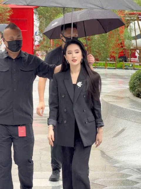 刘亦菲成都活动路透,女总裁来收购即视感!