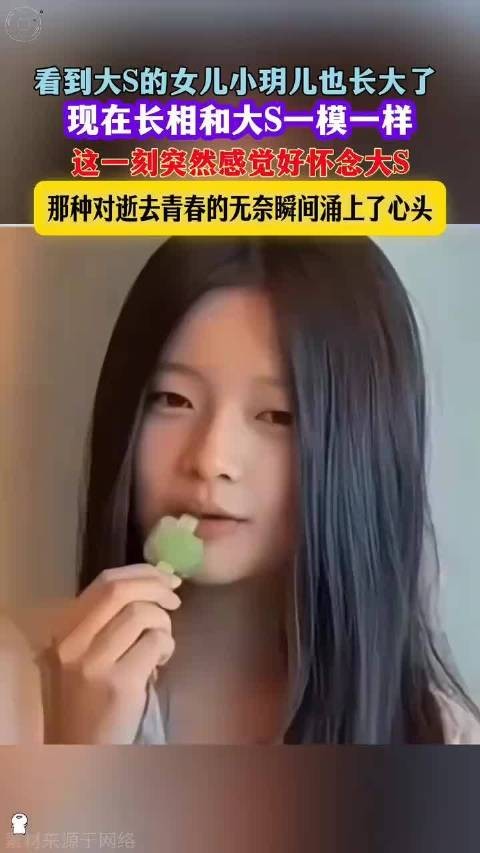大s女儿跟她简直是复制粘贴