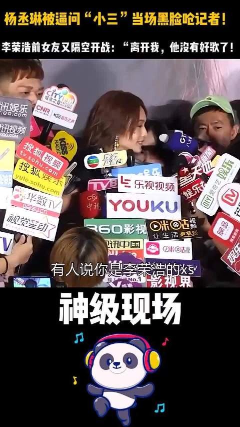 杨丞琳被逼问“小三”当场黑脸呛记者!