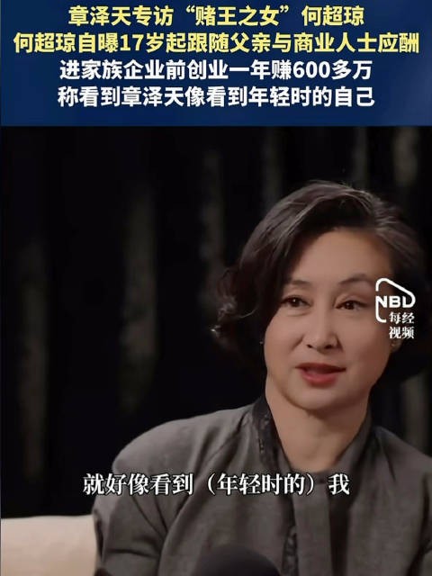 何超琼说章泽天像年轻的自己